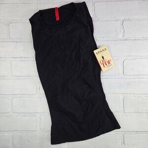 NWT Spanx Sophisticated Sleeveless Crew Neck Tank Black Small
